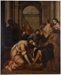 Jesucristo lavando los pies a San Pedro.jpg